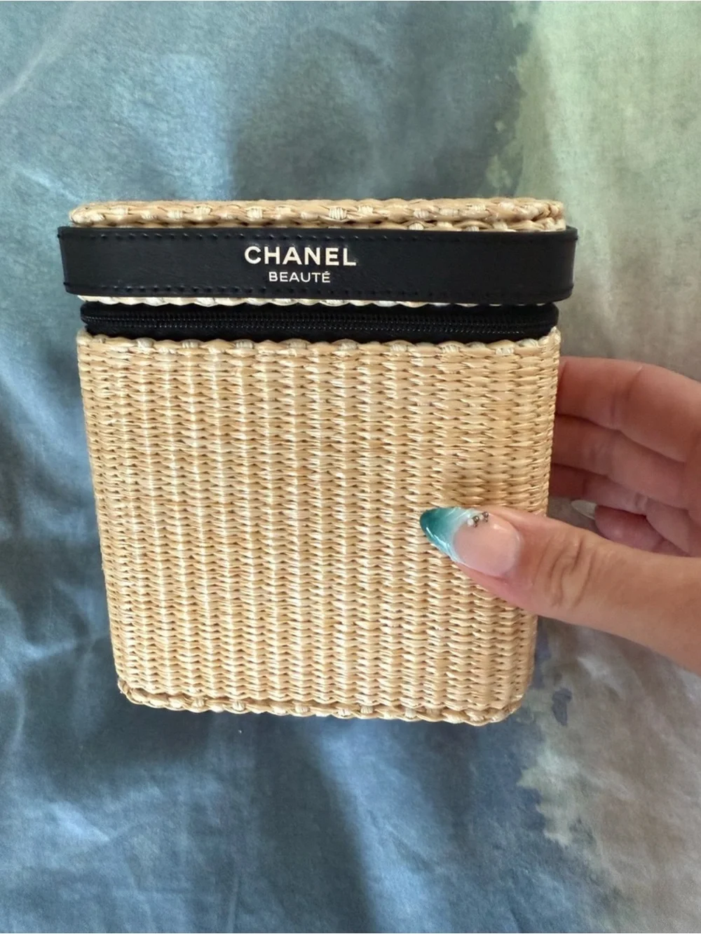 Chanel Beaute woven bag